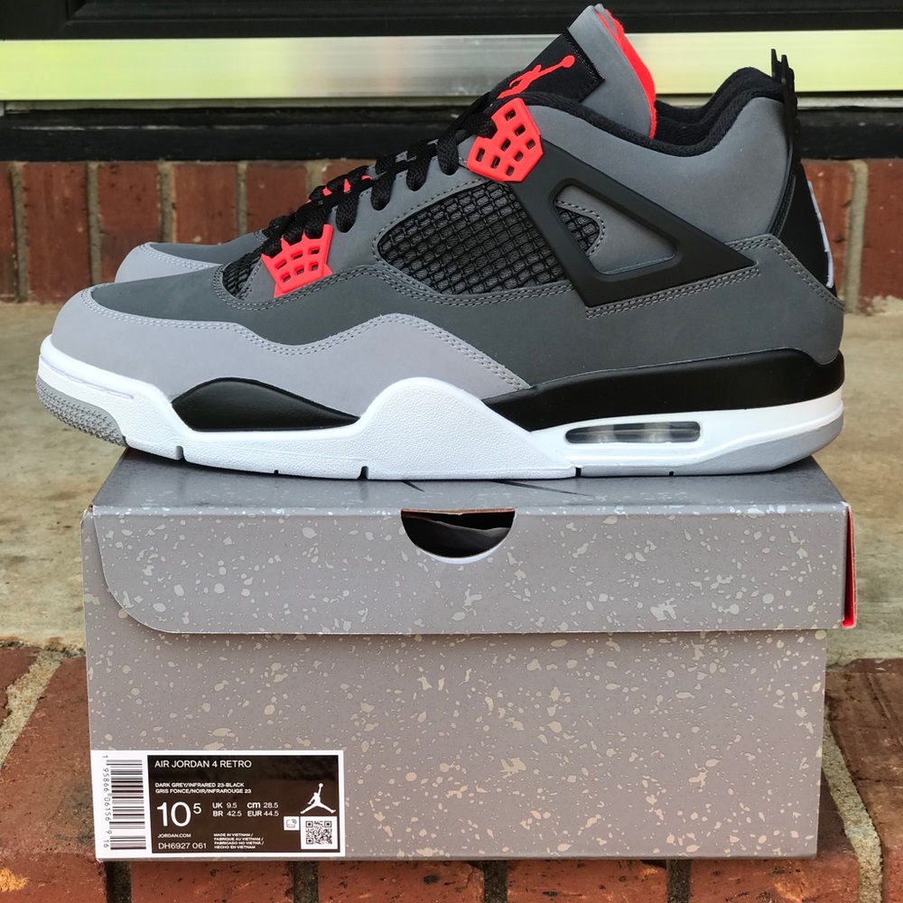 Air Jordan Retro 4 Infrared Size 11 - Picture 9 of 12